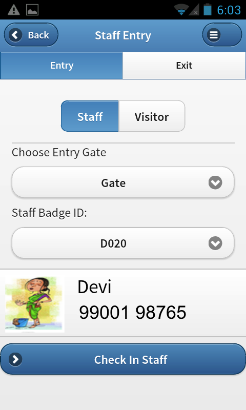 ADDA Society Accounting App - Staff Entry
